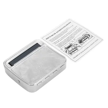 

Suit 70mm Papers Metal Automatic Cigarette Tobacco Roller Rolling Machine Case Rolling Machine Box rolling paper cigarette case