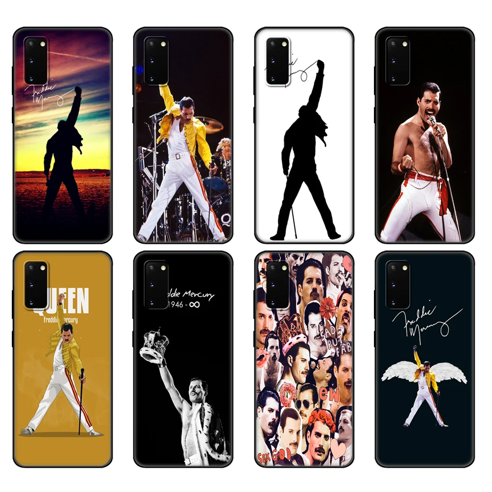 Custodia In Tpu Nera Per Samsung Galaxy S20 Plus S20 Custodia Ultra S20 Fe Galaxy 20 S 20 + Custodia Cover In Silicone Freddie Mercury Queen Band
