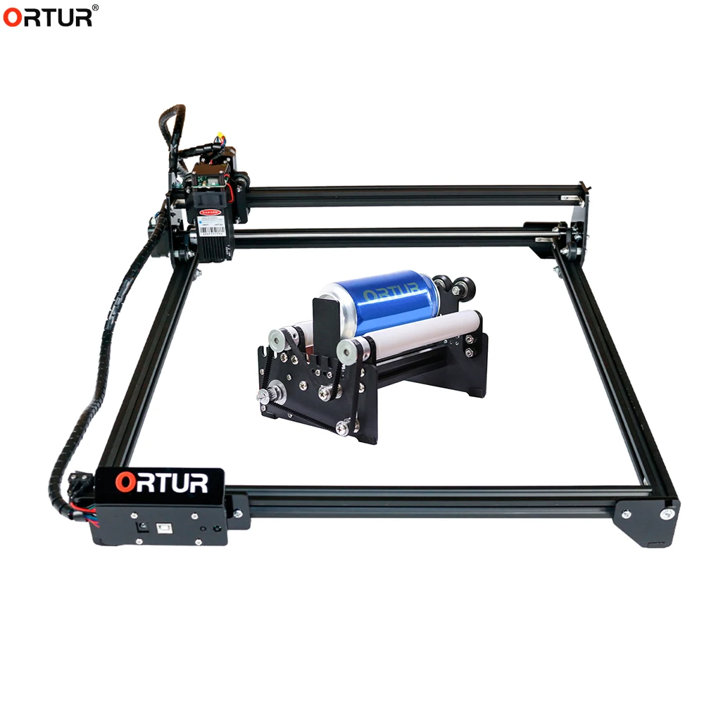 US $244.26 New Ortur Master 2 Fixed Focal 20W Powerful Laser Engraving Machine Engraver Cutter with Upgrad Version Y Axis Rotary Roller