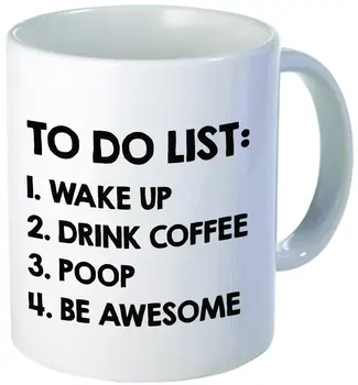 

Coffee Mug, To do list, 11 oz