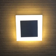 Дорожка 3W, акриловый декоративный Ландшафтный светодиодный светильник для отеля, встраиваемый настенный светильник, бра для сада, коридора, лестницы, современный светильник для ног в помещении