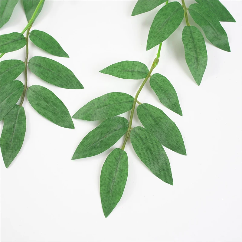 JAROWN Artificial Green Plants Willow Vines Wedding Arch DIY Decoration Home Silk Fake Flower Rattan Wall Hanging Leaves Garden Decoration (9)