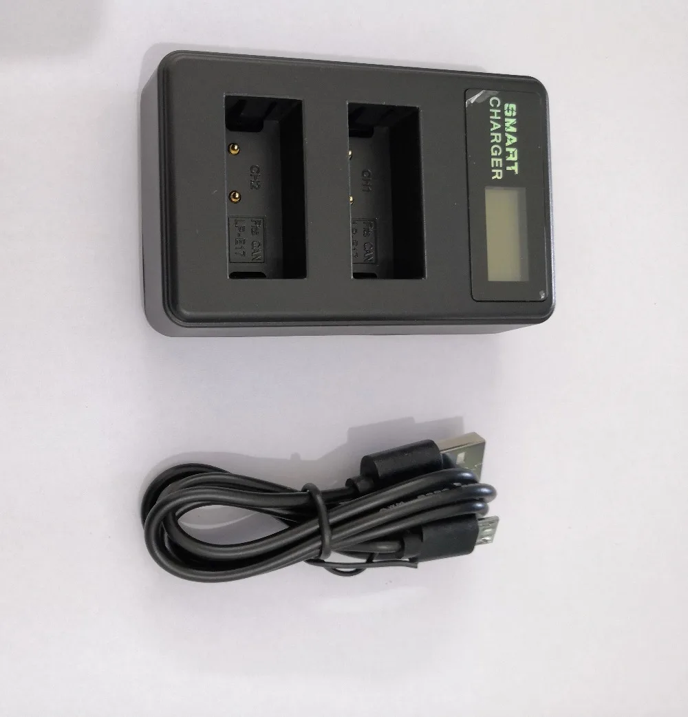ЖК-дисплей двойной Usb зарядное устройство для Lp-E17 камеры батарея для Canon M3 M5 M6 Kiss X8I 750D 760D T6I T6S 800D