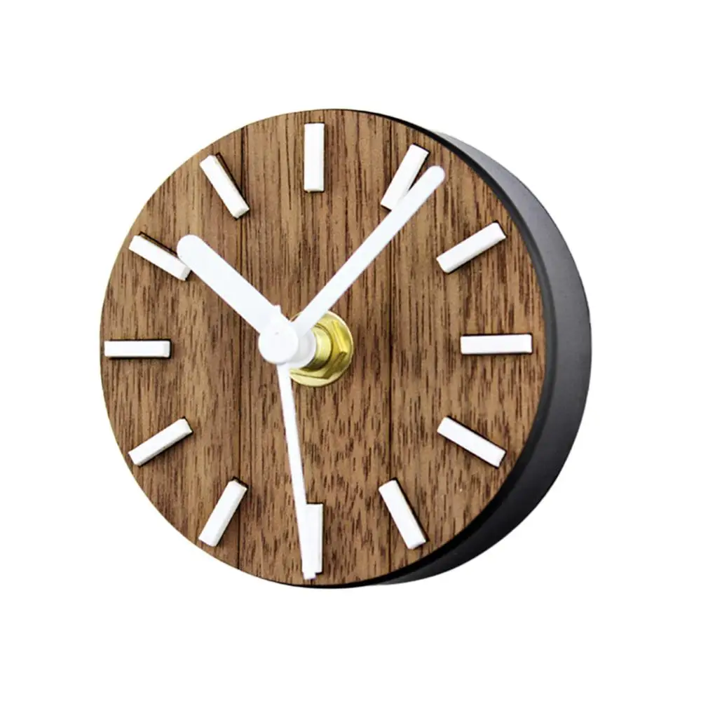  BREWIX Kühlschrank-Wanduhr, magnetische Kühlschrank-Aufkleber,  Wanduhr, Heimbüro, Café, Shop-Dekoration, 8,9 cm, runde hängende  Uhr-Magnet-Aufkleber Uhr (Color : Green)