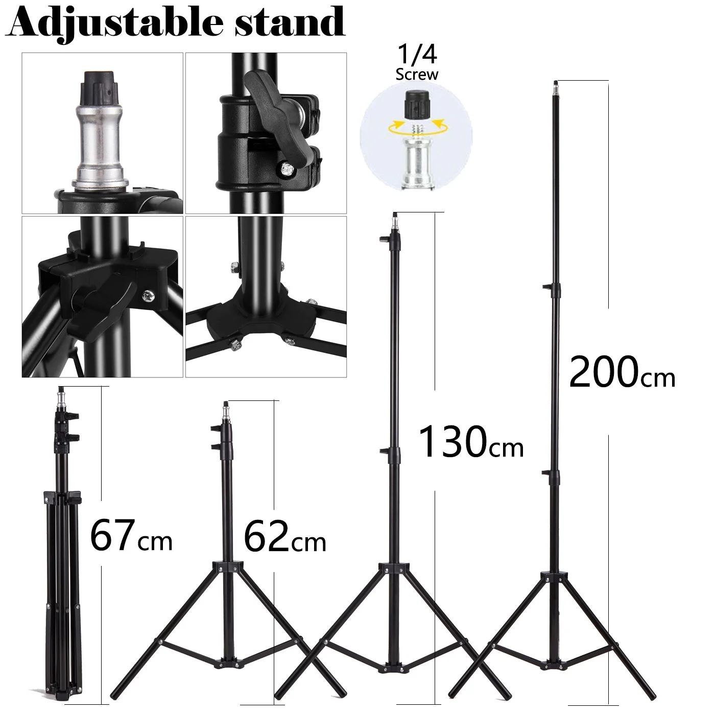 Equipamento Fotográfico Photo Studio Fotografia Caixa Macia Kit com Triopod Caixa de Vídeo 50x70cm Softbox Foto com Suporte da Lâmpada E27 - Image 5
