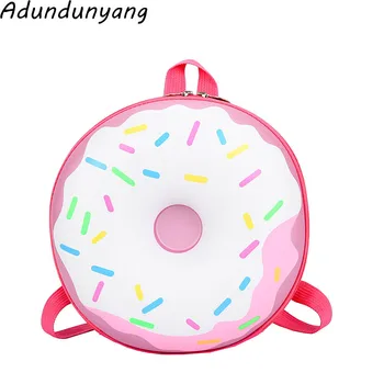 

Children School Bags Design Children 3D donuts Schoolbag Lovely Cartoon Backpack Kindergarten 2-6 Years Old School Bag