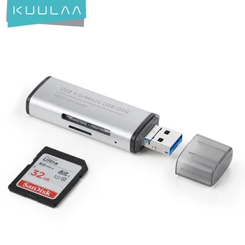 

KUULAA All in One Memory Card Reader MINI USB 3.0 OTG Micro SD/SDXC TF Card Reader Adapter for PC Laptop Computer