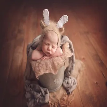 

Baby animal hat handmade wool woven children photography props cap baby newborn hat photo props