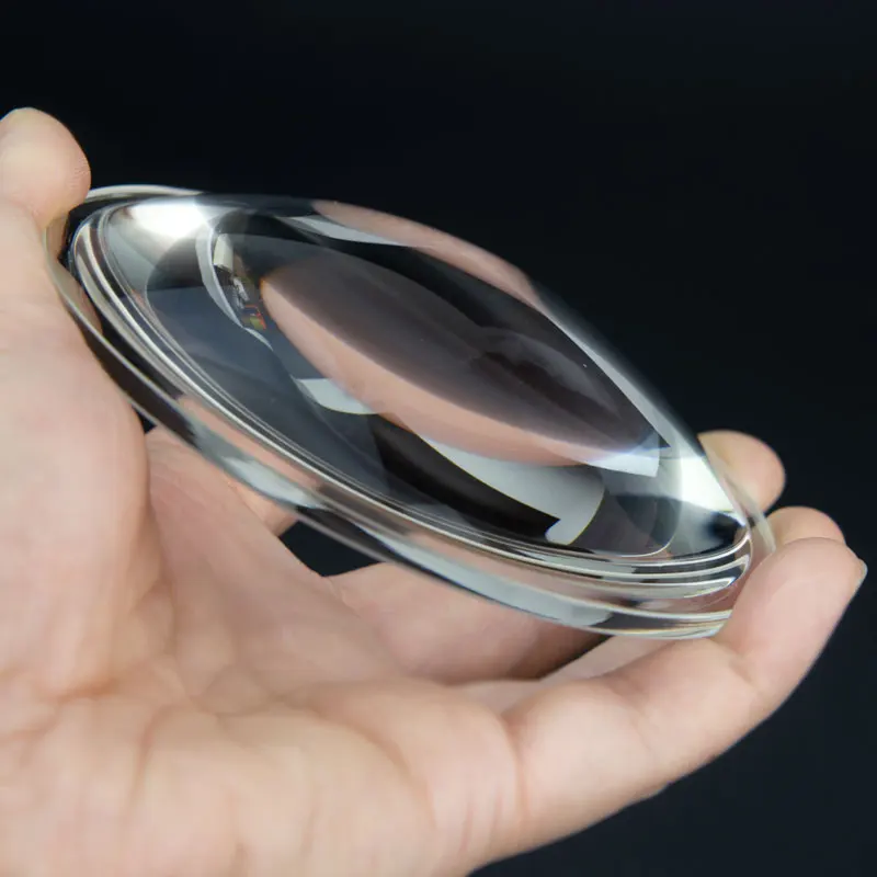 100 108mm Large Plano Convex Lens DIY Projection Lamp Condensing Lenses LED Illumination