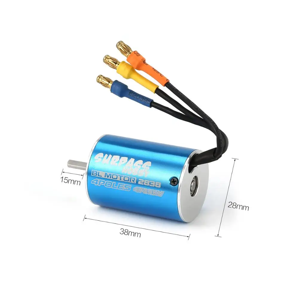 2838 3600KV 4500KV 4P Бессенсорный бесщеточный двигатель и 35A электронный регулятор