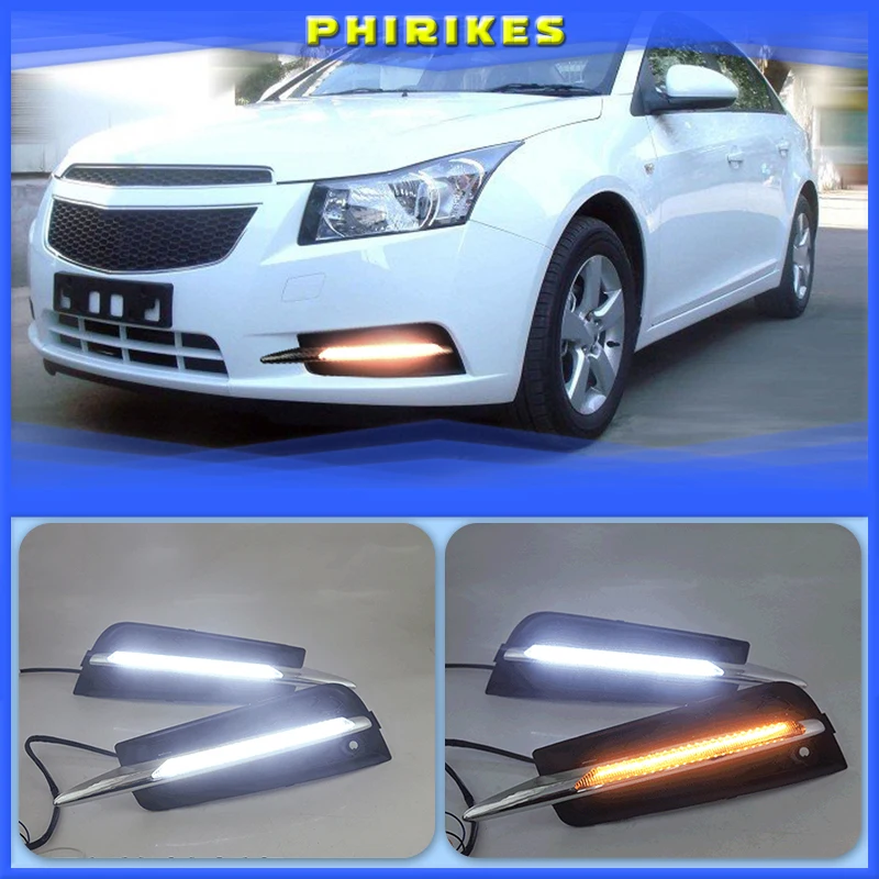 Автомобильные дневные ходовые огни для chevrolet cruze 2009-2013 DRL Противотуманные фары