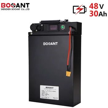 

13S 48V 30Ah lithium ion battery for Panasonic 18650 cell 48V 1500W electric bike battery pack with metal case EU US free taxes