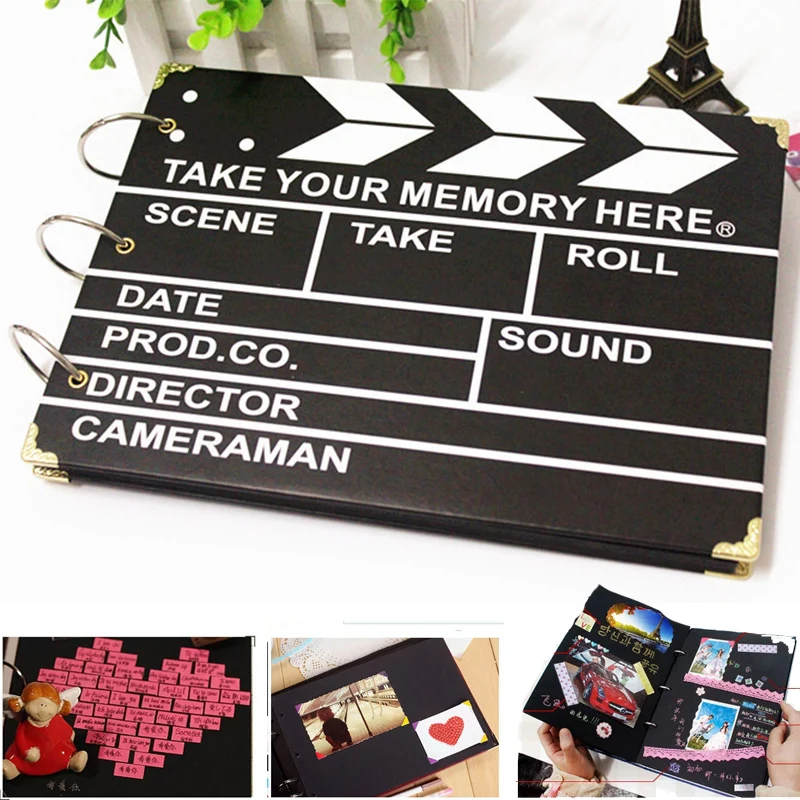 

Movie Board Photo Book Scrapbook Paper DIY Craft Album Scrapbooking Picture Album for Wedding Anniversary Gifts Memory Books