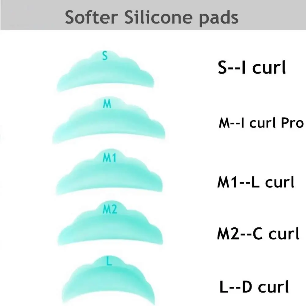 5Pairs Eyelashes Perming Rods Soft Silicone Eyelash Extension Lifting Pad Eye Lash Lift Curlers Curl Shields Pads with Y Brush eyelash curler eyelash accessories