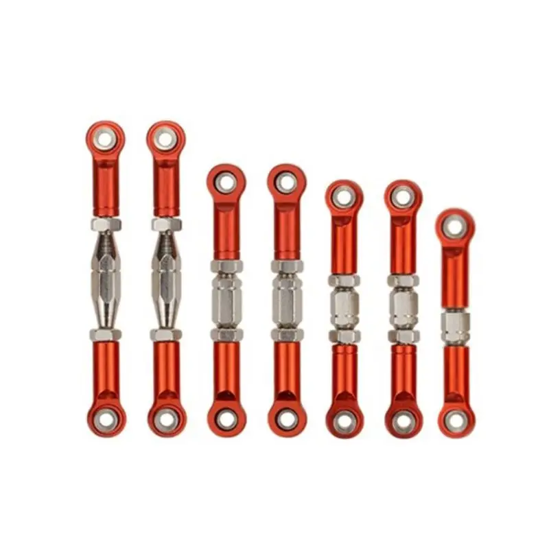 

1Set Metal Steering Servo Linkage Pull Rod for 1/14 Wltoys 144001 RC Car Kit R9UE