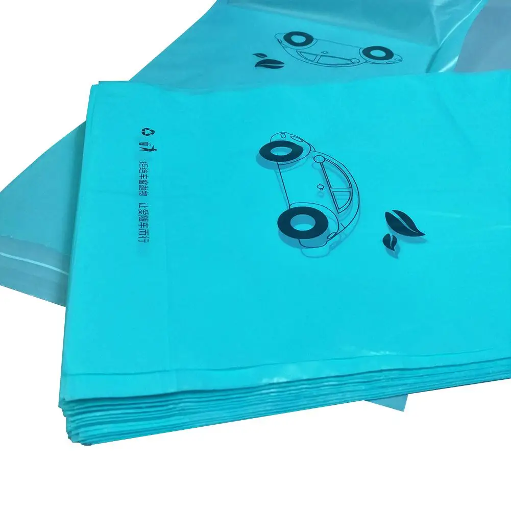 

50 шт., биоразлагаемые подвесные мешки для мусора на сиденье автомобиля