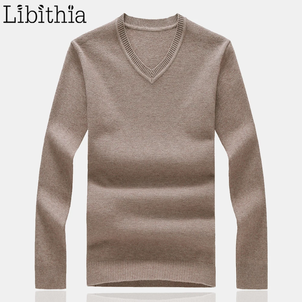 XL Men/'s Plain Knitted Jumper V-Neck Light Cotton Formal Style Regular Fit M