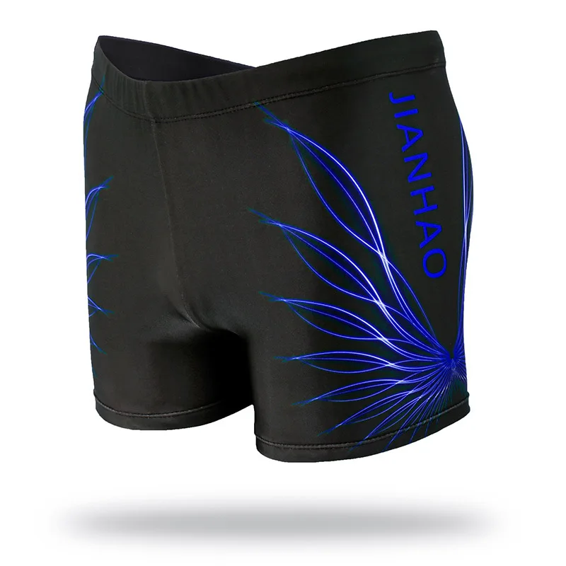 

Jian Hao Printed Quick-Dry MEN'S Swimming Trunks Simple Elasticity Swimming Trunks Beach Four Corners Swimming Trunks Hot Spring