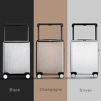 

High-end brand 20/24 inch rolling luggage fashion password boarding trolley suitcase wide rod travel luggage bag luxury valise