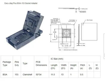 

2020 NEW ORIGINAL Easy-Jtag UFS BGA-95 Socket + UFS BGA-153 Socket +UFS BGA-254 Socket/EMMC 254 Adapter with EASY JTAG PLUS BOX