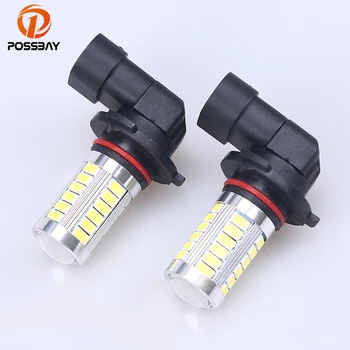 

POSSBAY 9005 33 LED Bulb White Super Bright Headlight Fog Driving Lamp Auto LED Marker Lights for Audi Ford Kia Honda Mazda
