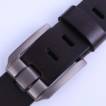 

Pin Buckle Belt Men's Belt Genuine Leather Cowhide Belt Retro Casual