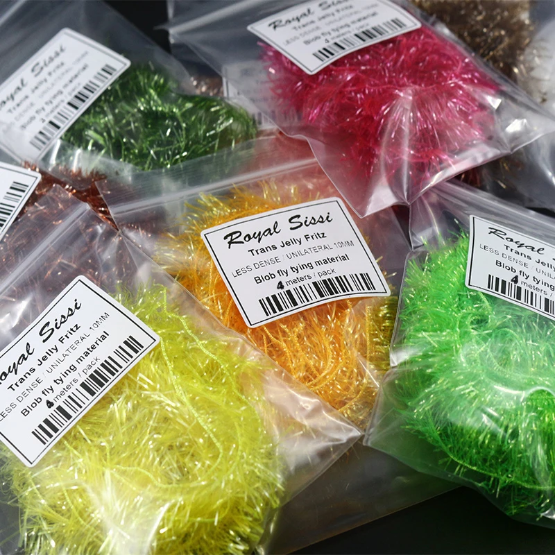Consuader 4 метра flash chenile fritz blob fly fishing material 10 дополнительных цветов полупрозрачный