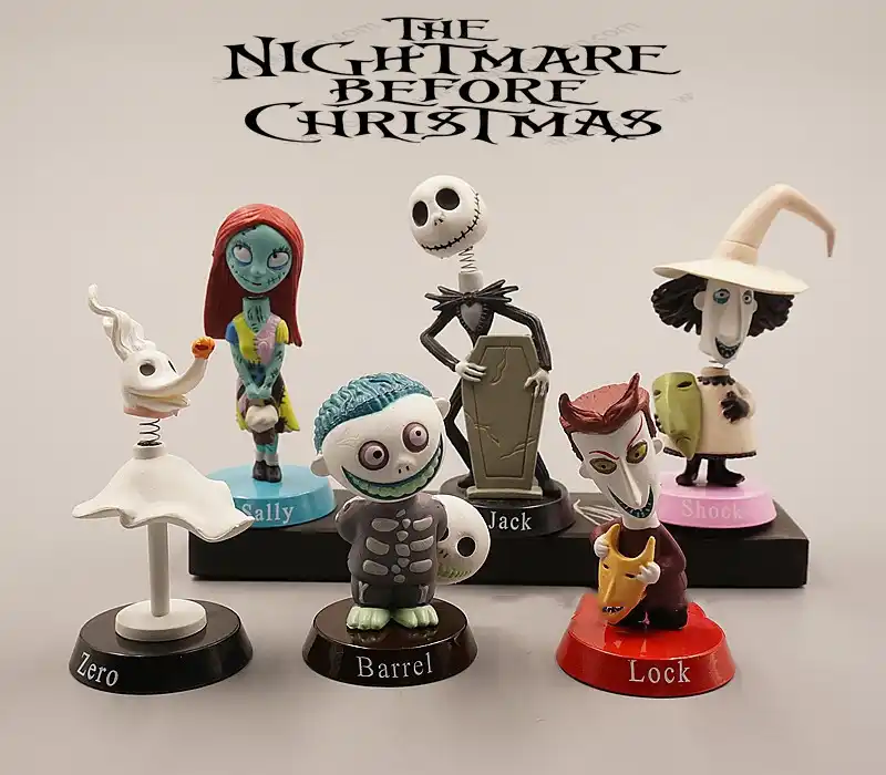 6 pcs Set of The Nightmare Before Christmas Action figures Toy Gifts