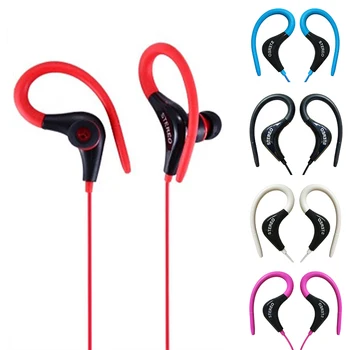 

Earhook Universal In-ear Round Wired Sport Earphone Remote Control Headset With Mic HiFi Stereo Bass Earbud For Ios Android