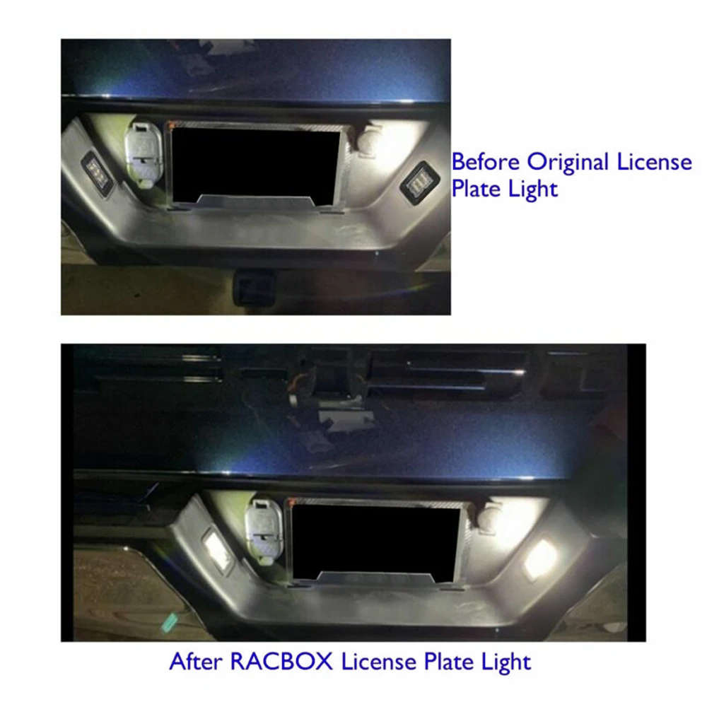 Для Ford F-150-19 Белый 18LED номерной знак светильник задний бампер тег лампа 2 шт