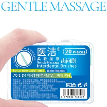 

Wholesale 20Pcs/box Conical Interdental Brush Oral Care Kit Toothbrush Braces Cleaning Interdental Brush