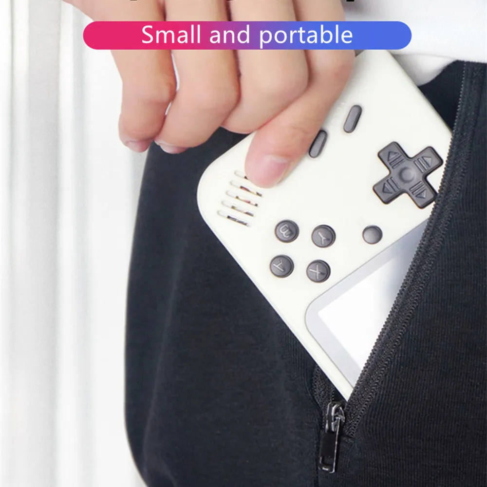 Портативная мини портативная игровая консоль 8-Bit 3,0 дюймов цветной ЖК-дисплей детский цветной видео игровой плеер встроенные 500 игры для детей ностальгические