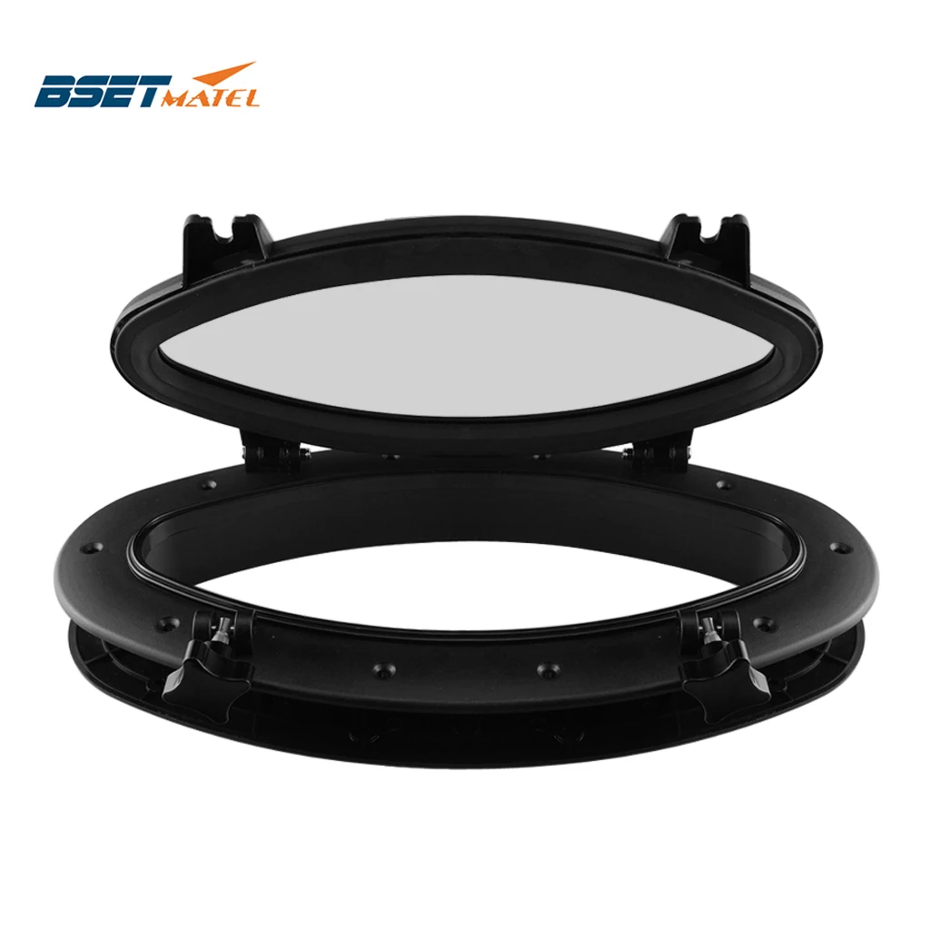 Marine Boat Yacht RV Oval Shape Porthole ABS Plastic Oval Hatches Port