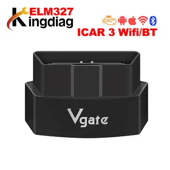 

ICar 3 ELM327 Bluetooth/Wifi OBDII Auto Code Reader ELM 327 Icar Pro OBD2 Diagnostic Tool Support 12V Car Support Android/IOS