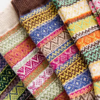 

1 Pair！！！ Color Random Women Wool Cashmere Thick Winter Socks Warm Soft Solid Casual Sports Xmas Socks