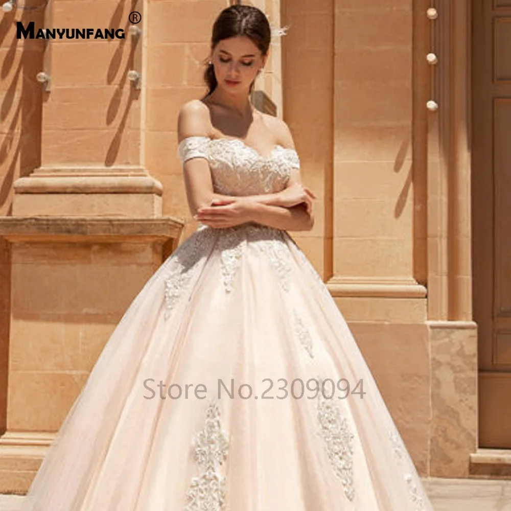 MANYUNFANG, винтажное кружевное блестящее свадебное платье со шлейфом и бусинами, винтажное бальное платье, свадебные платья
