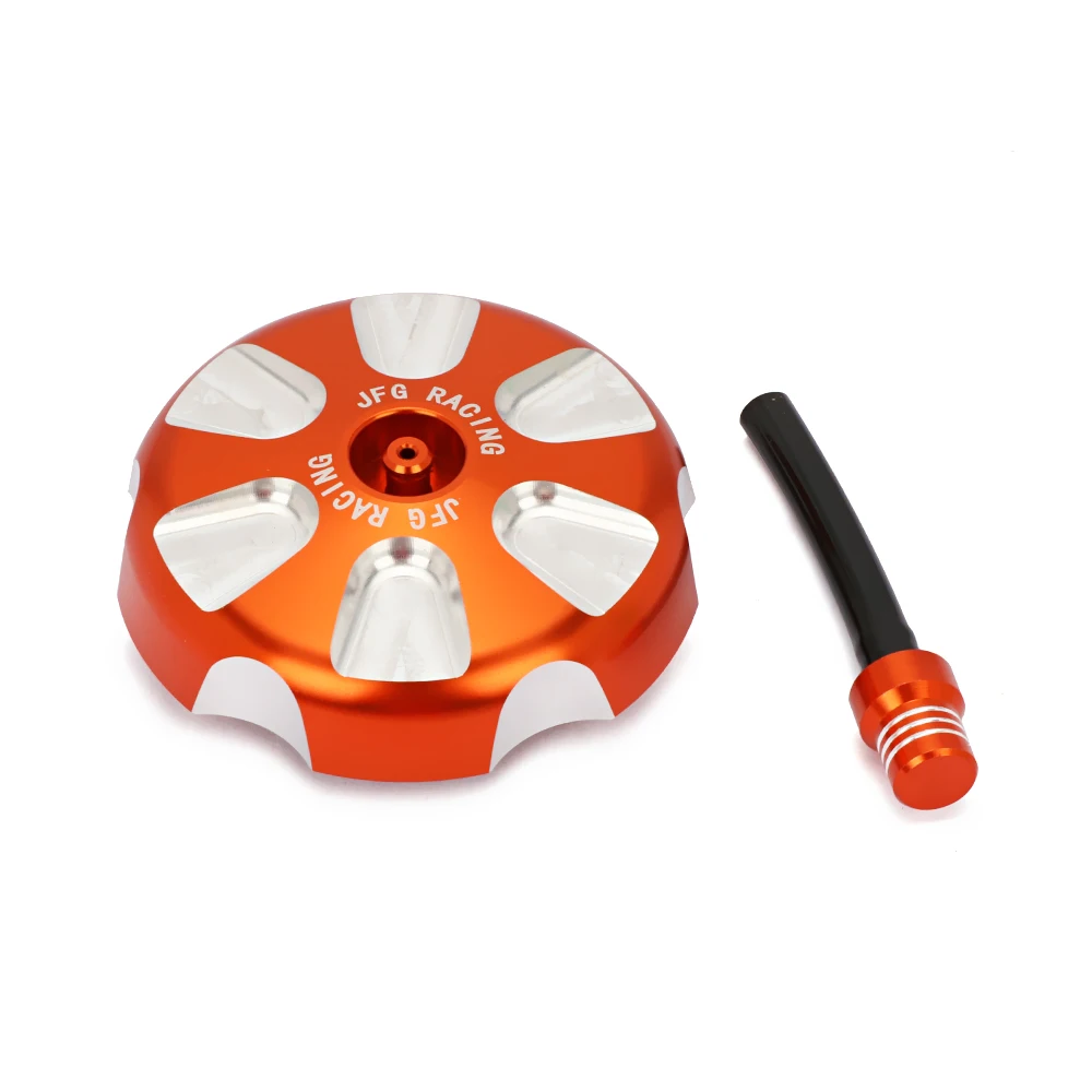Motorcycle CNC Orange Billet Gas Fuel Petrol Tank Cap Cover For KTM SX SXF 85 125 150 250 350 450 TC85 TC125 TC250 FC 250-450 |