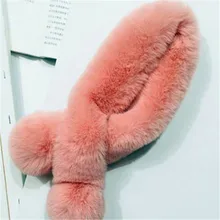 Шарф из кроличьего меха, детский шарф с двумя помпонами, для мальчиков, Восточный ворот, qiu dong, для девочек, серия han, меховой воротник, чтобы сохранить B65