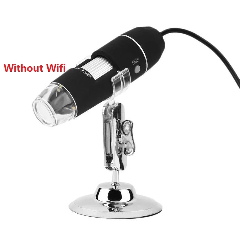 without Wifi 1000X Wifi микроскоп цифровая лупа камера для Android ios iPhone iPad электронный стерео USB эндоскоп камера - Цвет: without Wifi