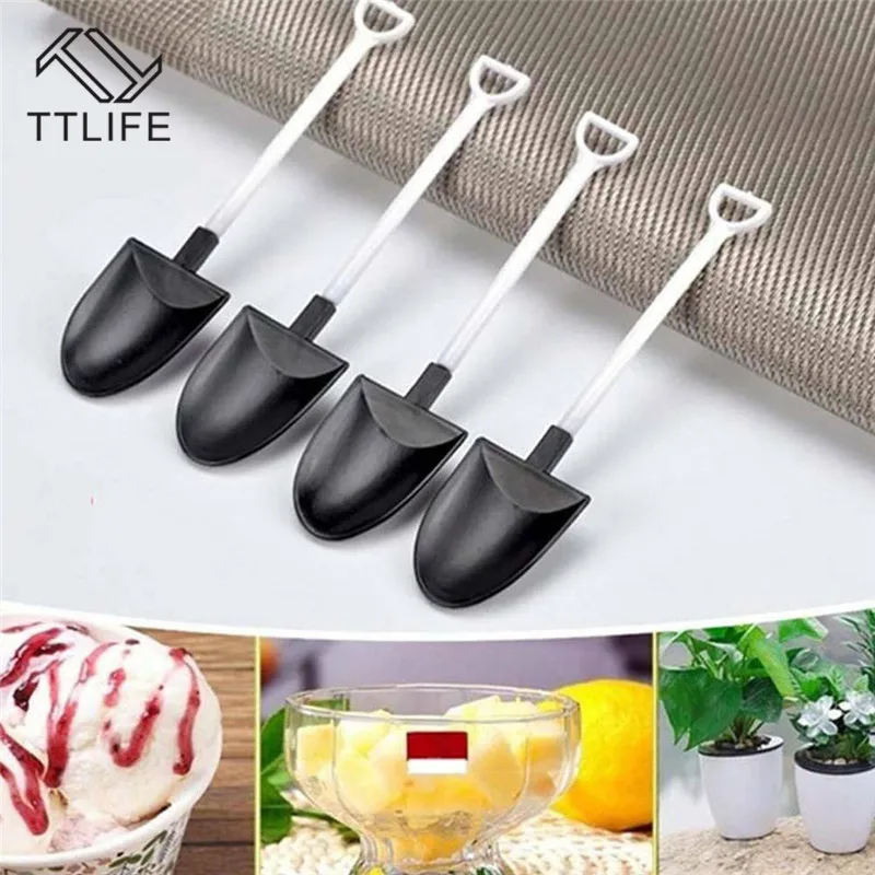 Ложка для мороженого TTLIFE пластиковые одноразовые палочки домашнего сада совок