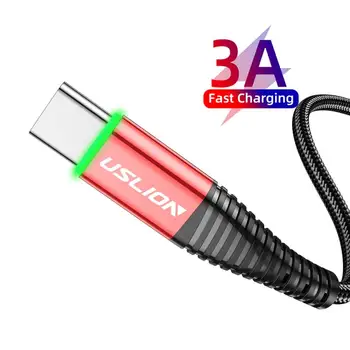 

SEC USB Type C Cable For Samsung S10 S9 3A Fast USB Charging Type-C Charger Data Cable For Redmi Note 8 Pro USB-C Wire Data Cord