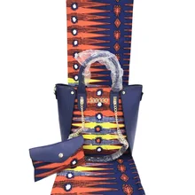 Анкара набор африканская восковая сумка Африканский принт и сумочка Африканский воск с сумочкой 191010