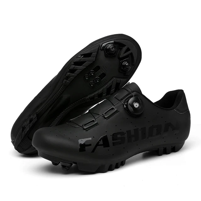 Gama de secundario radioactividad Zapatillas ciclismo MTB para hombre, zapatos de bicicleta de velocidad de  tierra plana, botas de bicicleta de carretera, calas Spd para Shimano,  calzado de bicicleta de montaña, autobloqueo _ - AliExpress Mobile