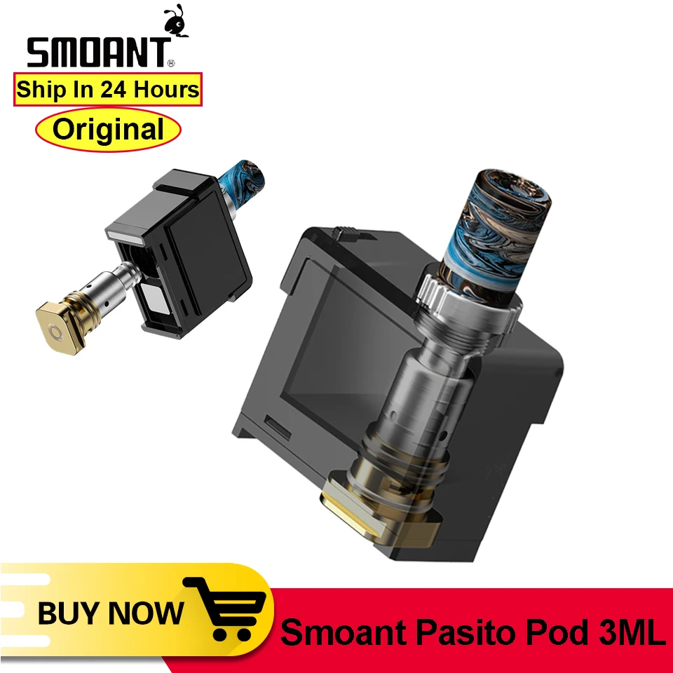 Оригинальный обслуживаемый распылитель Smoant Pasito POD 3 бак для мл катушка DTL 0.6 Ом/MTL 1 4