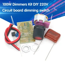 100W Dimmer Module DIY Kit with Switch Potentiometer Speed Regulation Module for Arduino Electronic Suite laboratory