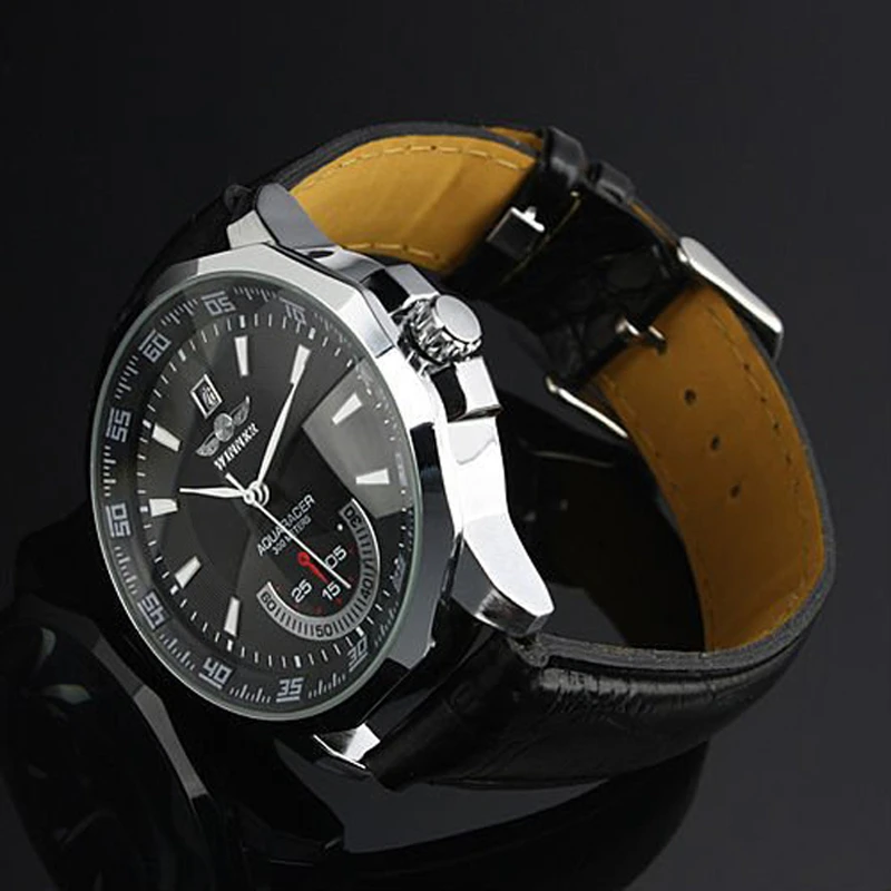 Relogio Masculino Winner Brand New Men's Automatic Mechanical Watches Leather Strap Watch Fashion Sports Men luxury Wristwatches