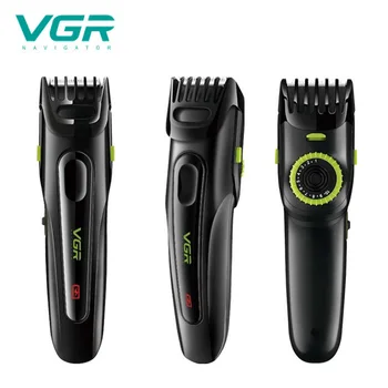 

VGR Professional Men's Electric Hair Clipper Househeld USB Rechargeablet Trimmers Corner Razor Hairdresse Cordless Clippers