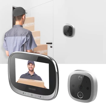 

SF550 Multi-function Doorbell Cat Eye Intelligent Visual Door Phone Alarm Household Security Camera Door Ring