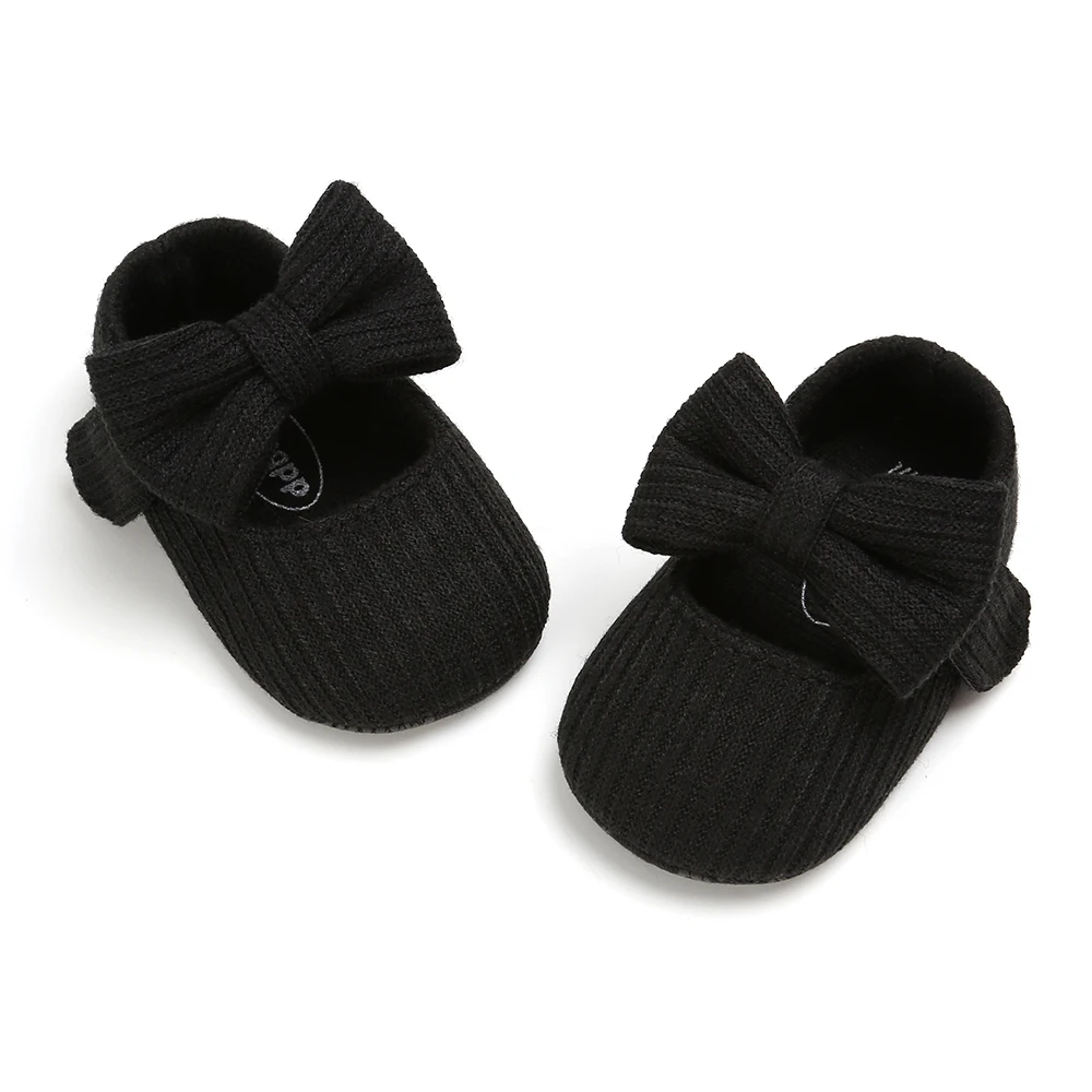 Детская обувь; Осенняя мягкая обувь для маленьких девочек; нескользящая модная обувь с бантом; мягкая удобная подошва
