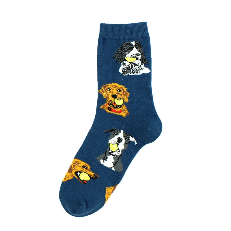 Харадзюку счастливые носки для женщин смешной мультфильм лягушка раковина Русалка КИТ Бабочка узор дышащие хлопковые носки для женщин - Цвет: 6